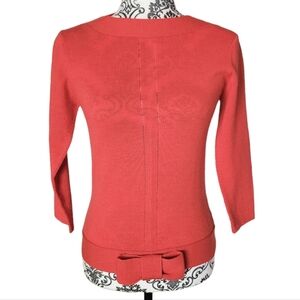 Tristan & Iseut merino wool bow sweater size small